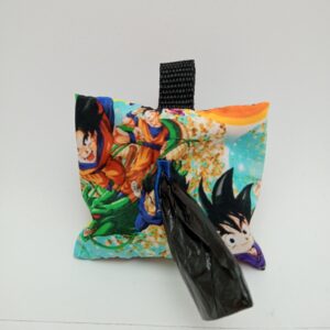 Porta-bolsas artesanal Goku y Vegeta