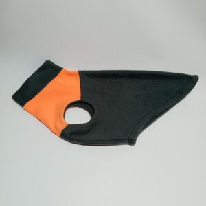 Jersey Artesanal Gris con Naranja