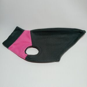 Jersey Artesanal Gris con Rosa