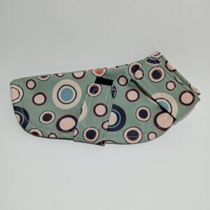 Impermeable artesanal - Verde con Círculos