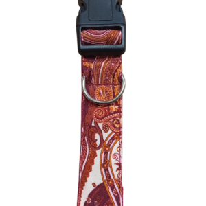 Collar Click Artesanal Mosaico Burdeos